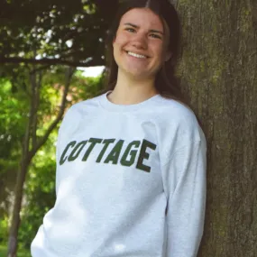 Varsity Crewneck - Grey/Green