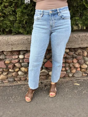 Vervet Mid Rise Crop Straight Dad Jean