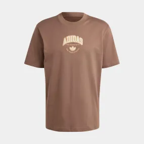 VRCT Mens Short Sleeve Shirt (Brown/White)