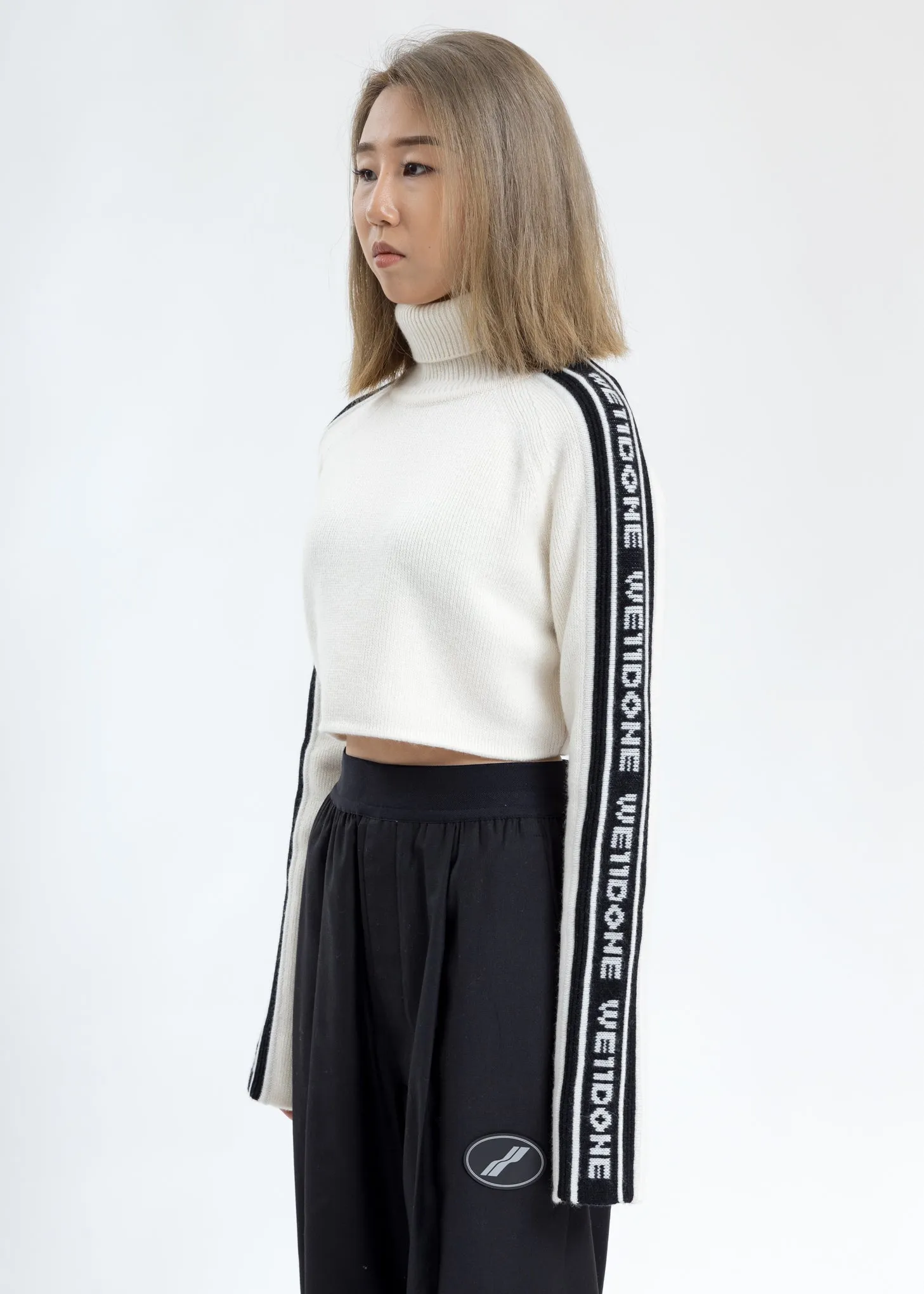 White Side WE11DONE Crop Turtle Neck