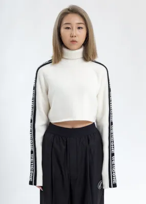 White Side WE11DONE Crop Turtle Neck