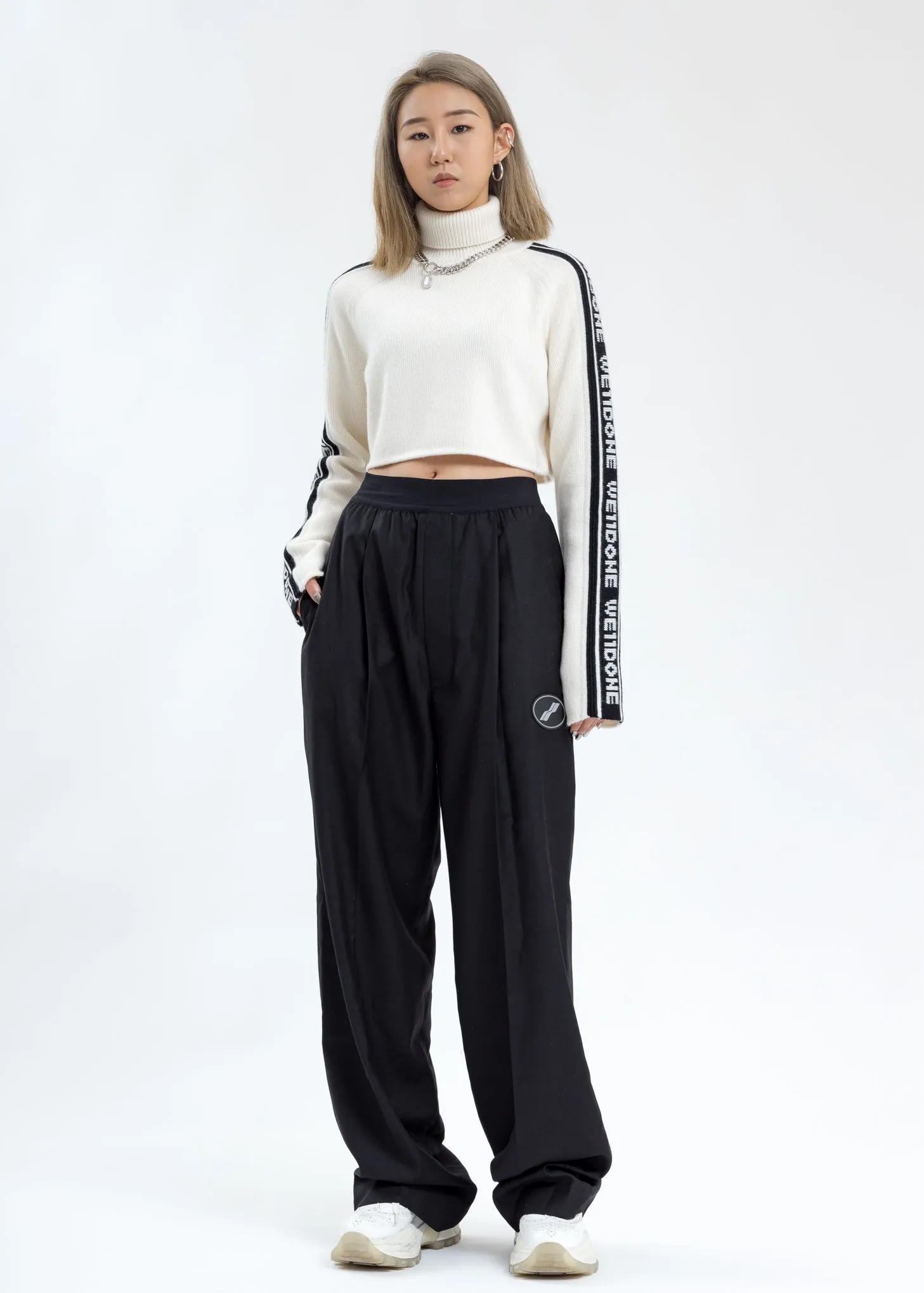 White Side WE11DONE Crop Turtle Neck