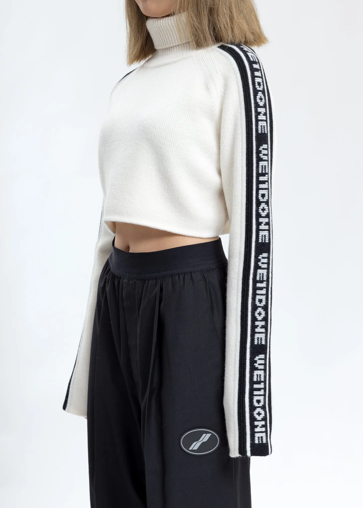 White Side WE11DONE Crop Turtle Neck