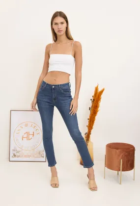 Wholesale Denim Faded Straight Cut Jeans