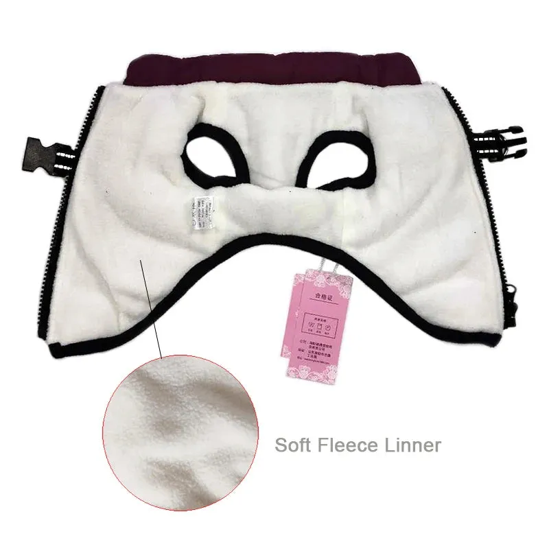 Winter Fleece Dog Jacket with Integrated Harness