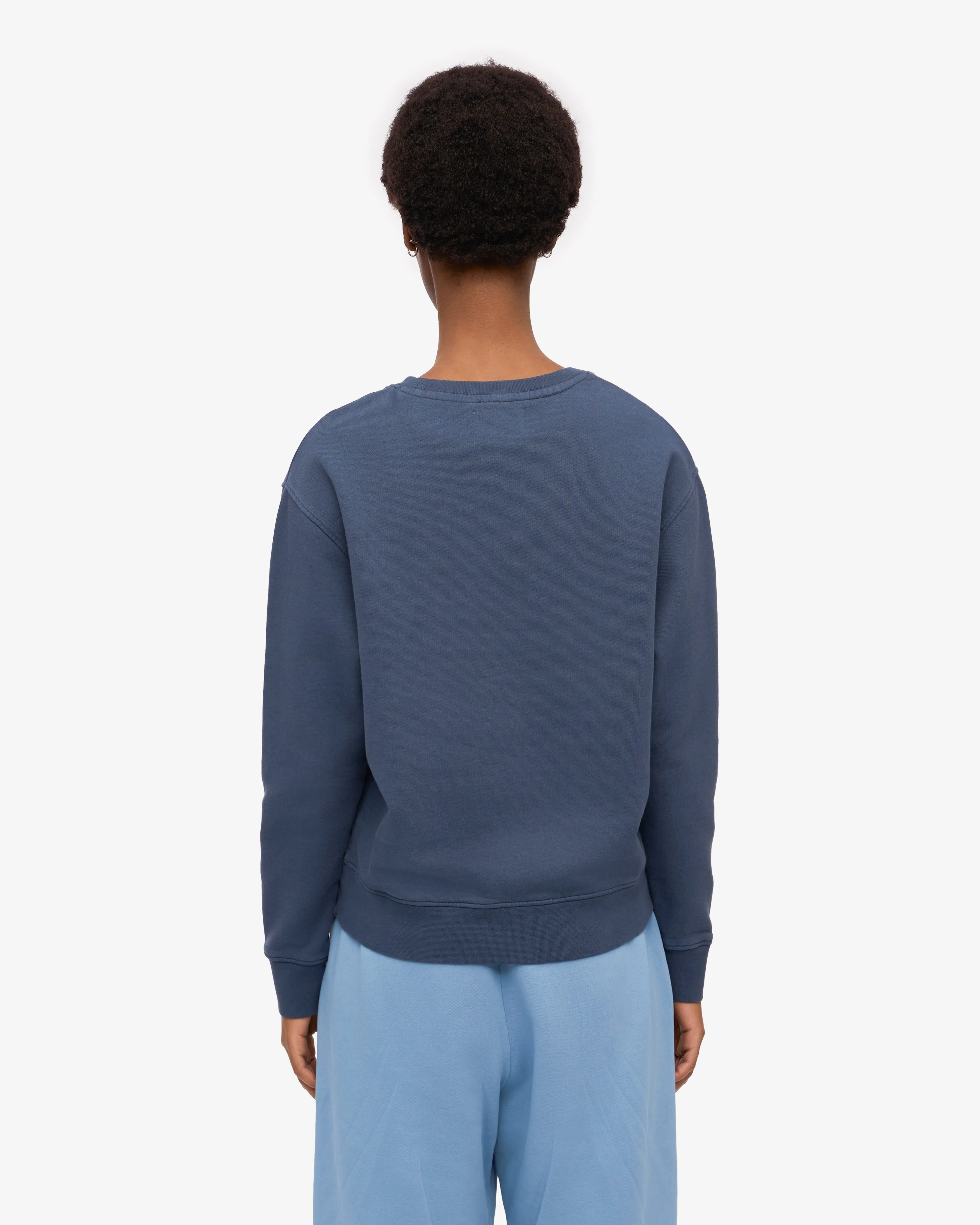 Women Classic Organic Crew - Petrol Blue