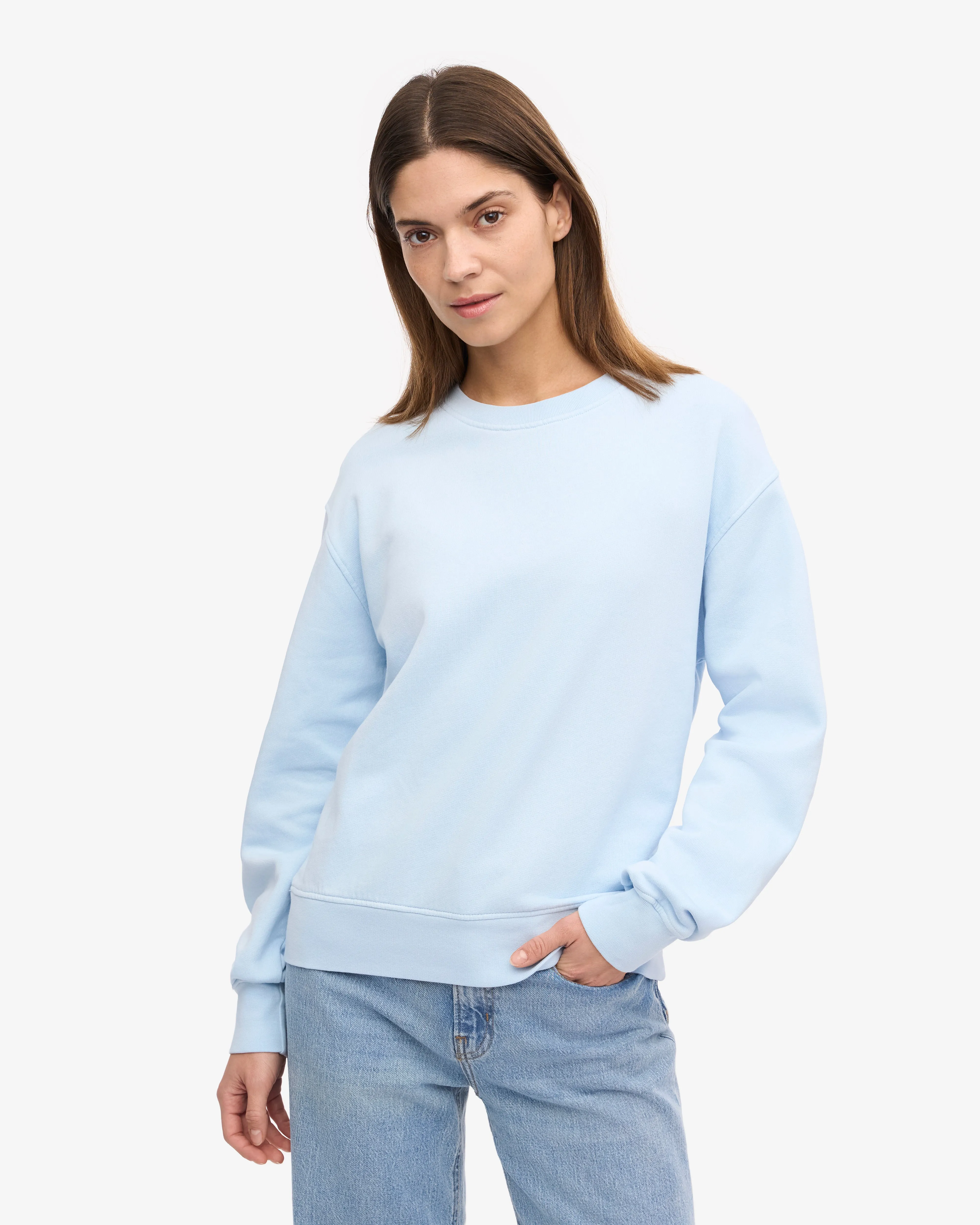 Women Classic Organic Crew - Polar Blue