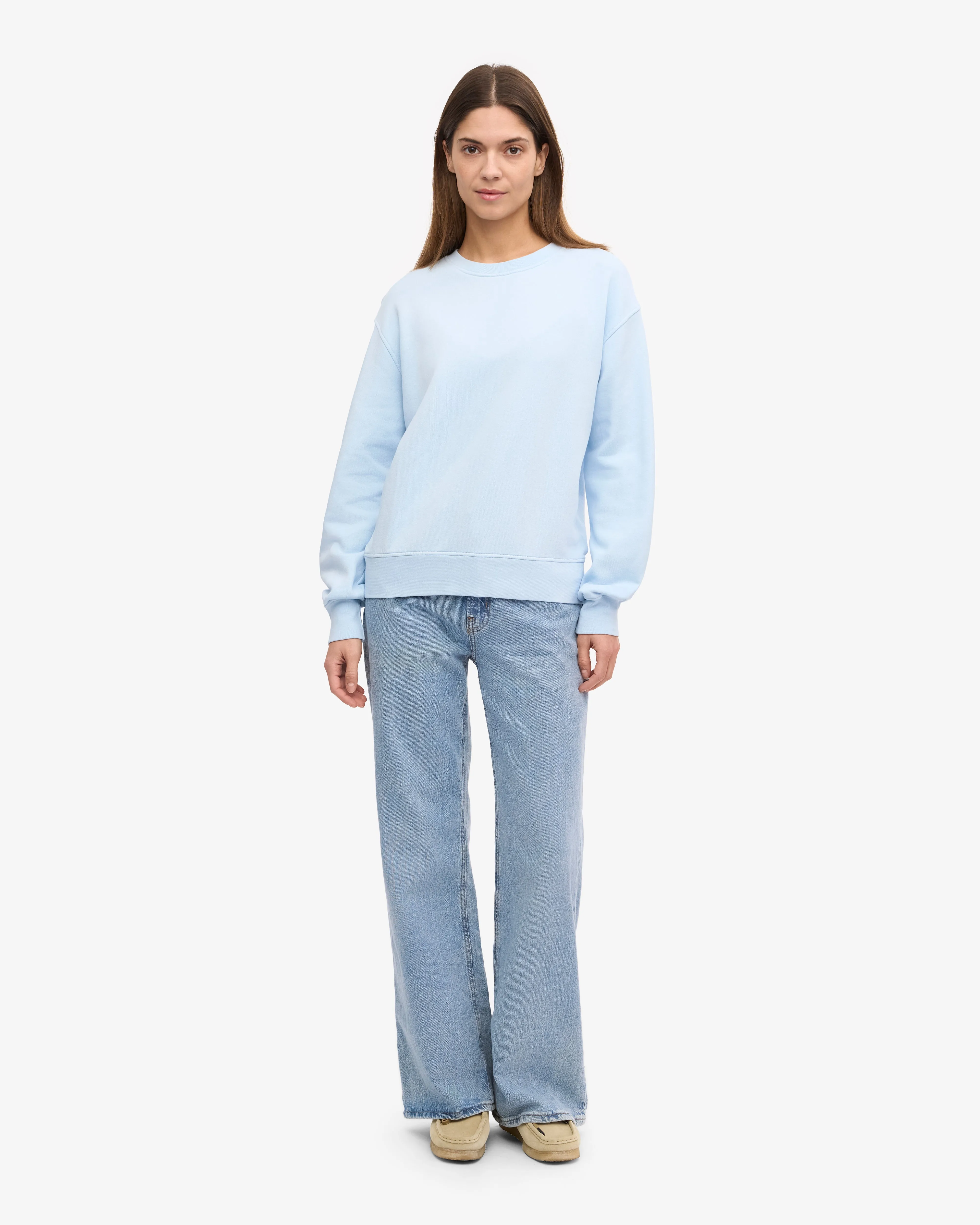 Women Classic Organic Crew - Polar Blue