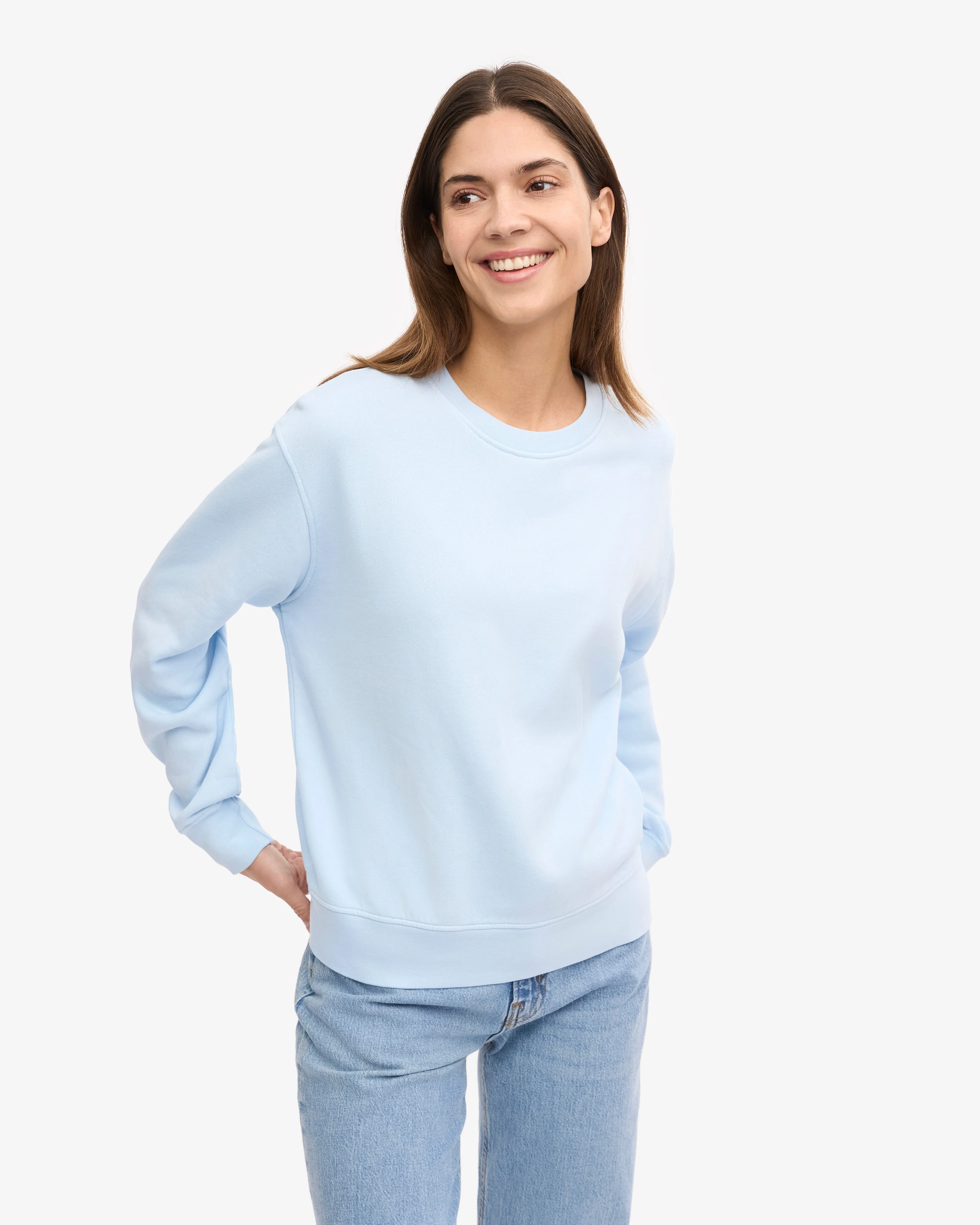 Women Classic Organic Crew - Polar Blue