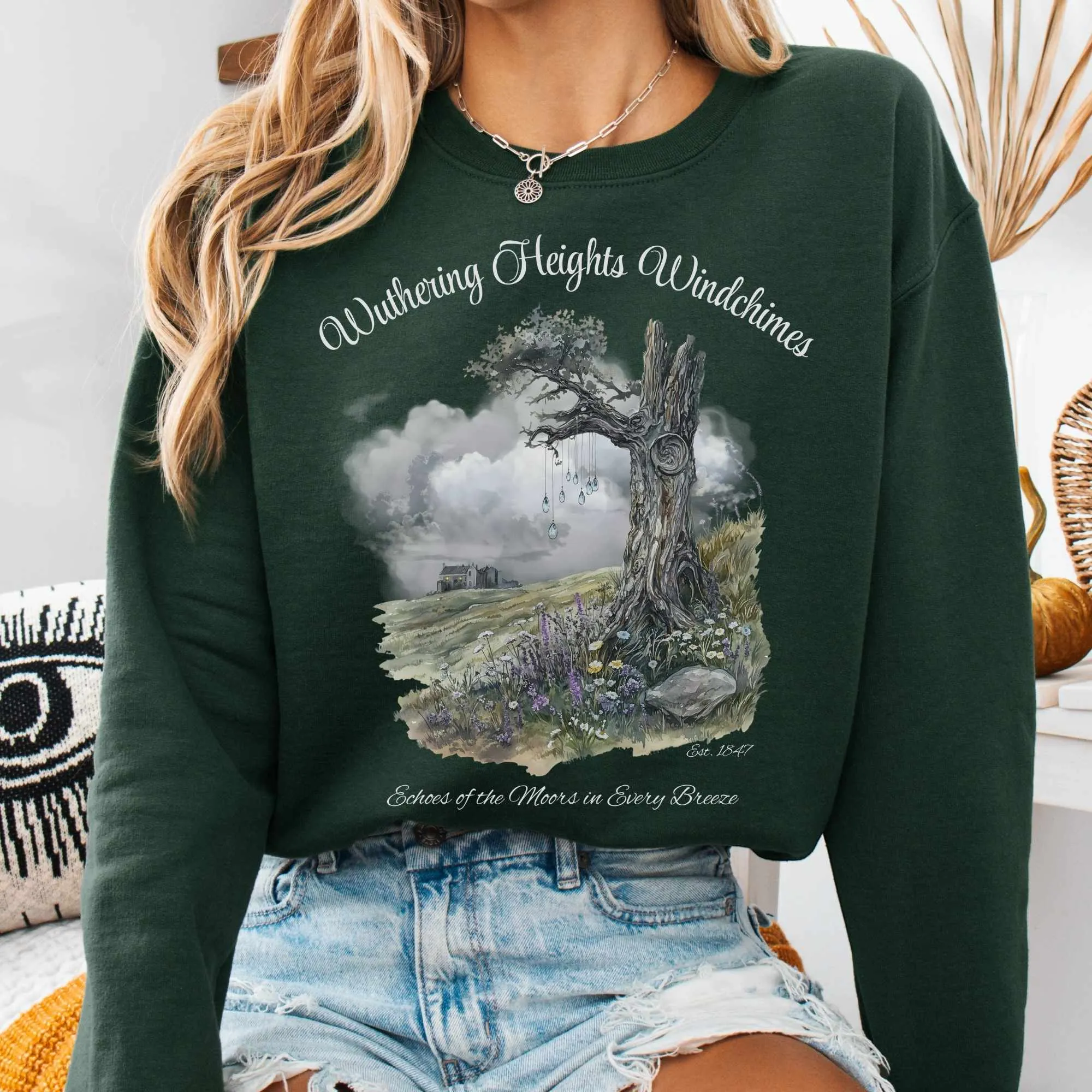 Wuthering Heights Windchimes Brontë Sweatshirt