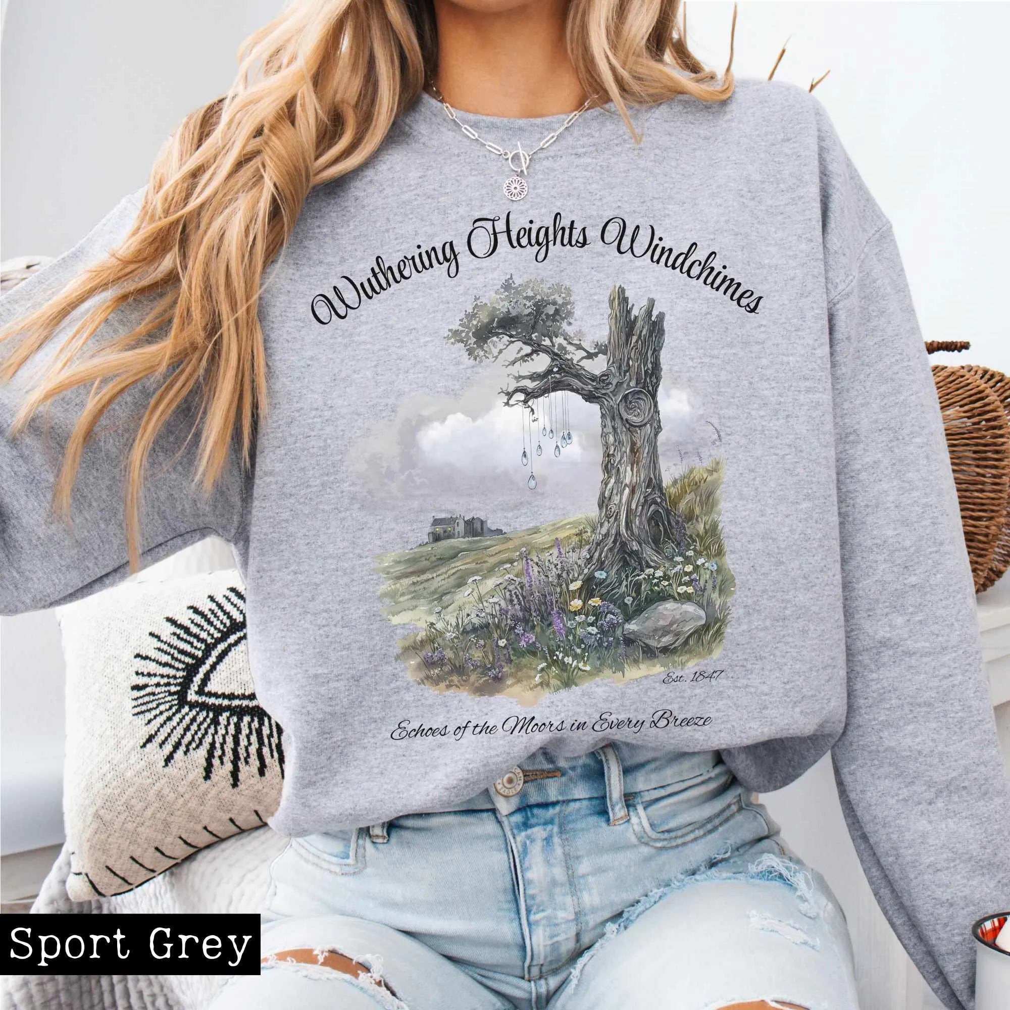 Wuthering Heights Windchimes Brontë Sweatshirt