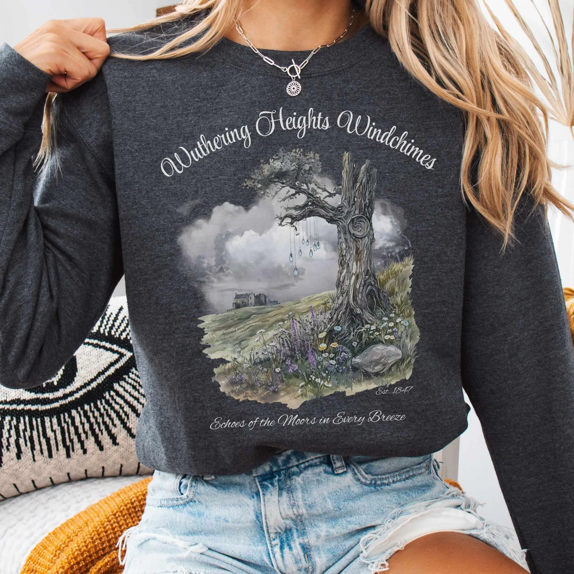 Wuthering Heights Windchimes Brontë Sweatshirt
