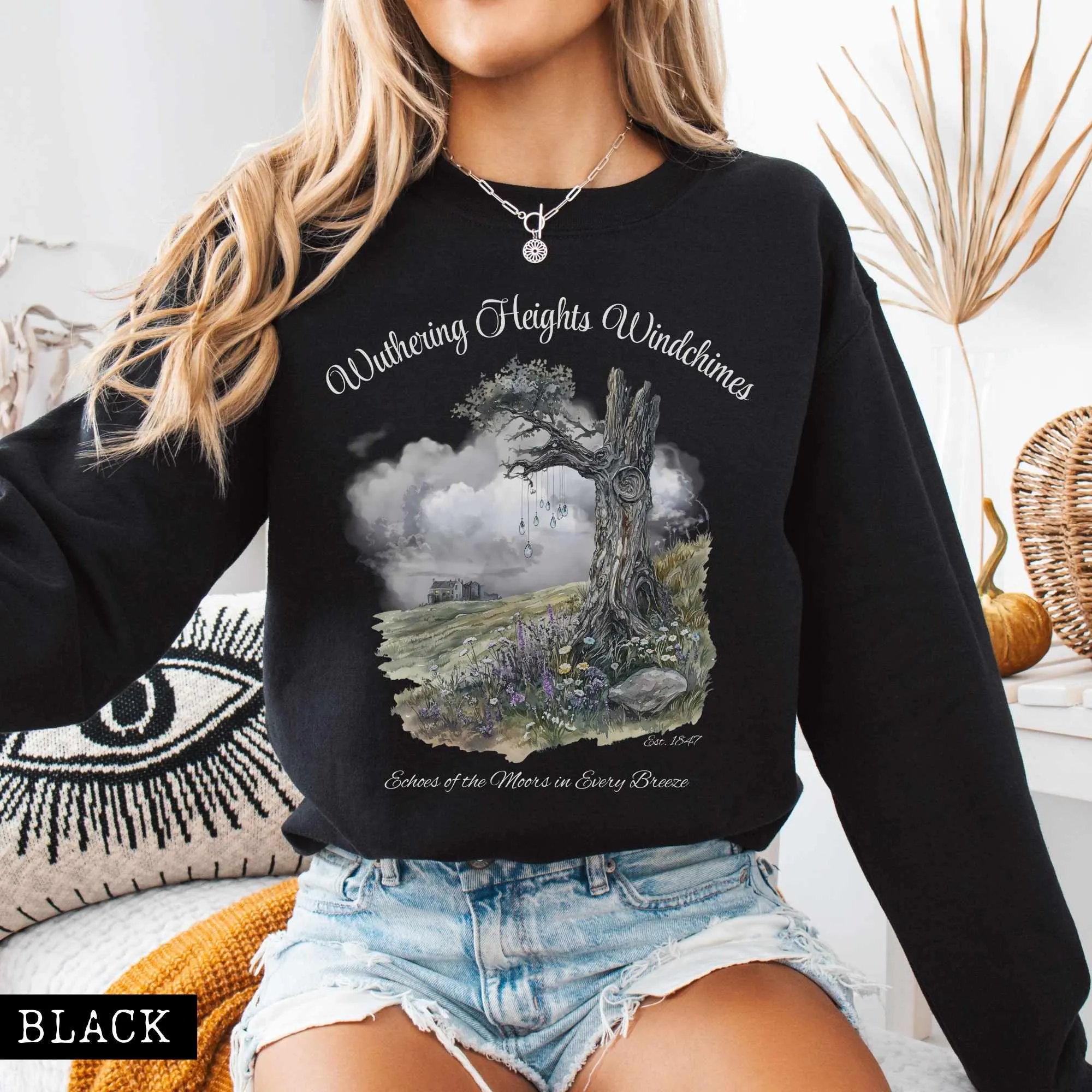 Wuthering Heights Windchimes Brontë Sweatshirt