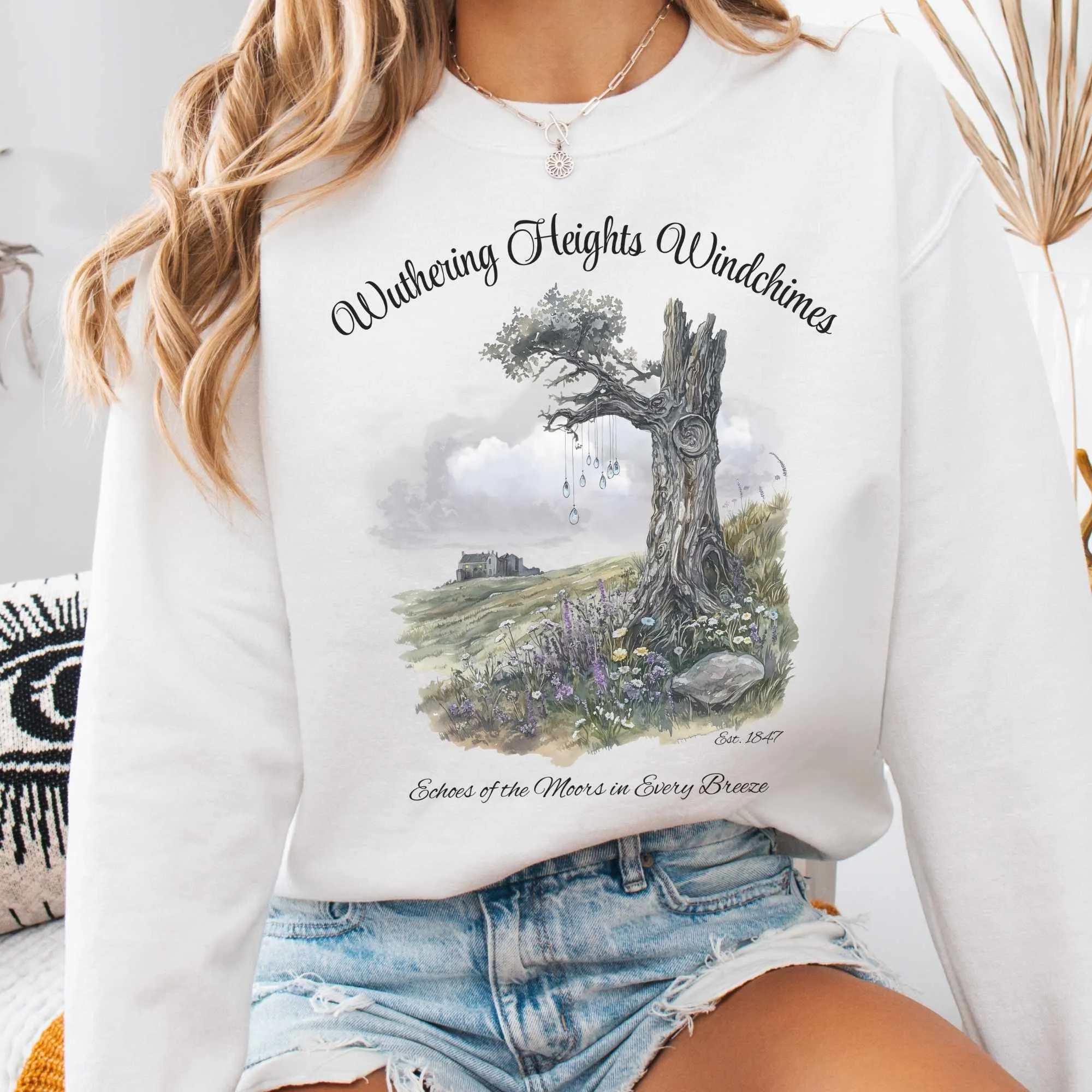 Wuthering Heights Windchimes Brontë Sweatshirt