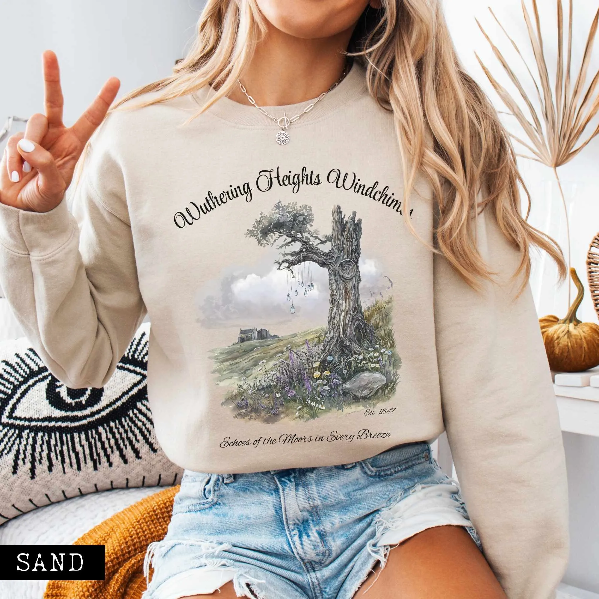 Wuthering Heights Windchimes Brontë Sweatshirt