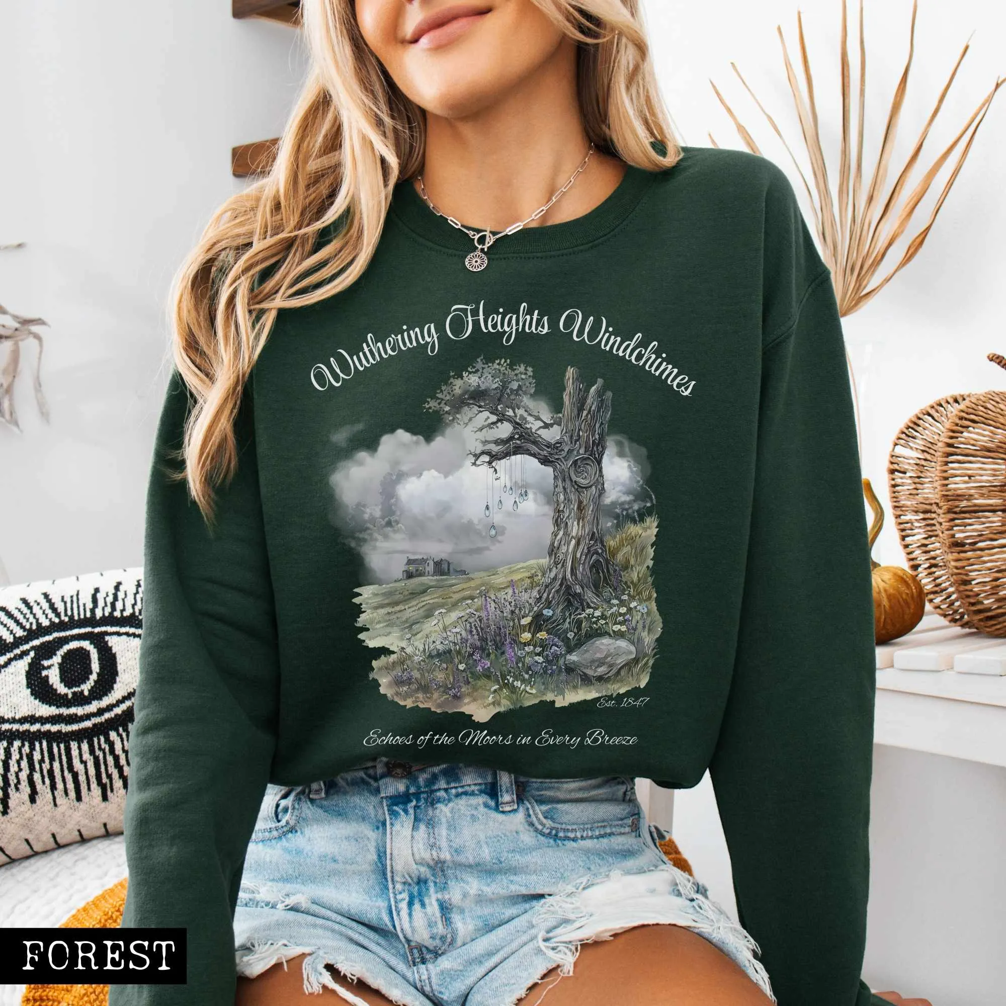 Wuthering Heights Windchimes Brontë Sweatshirt
