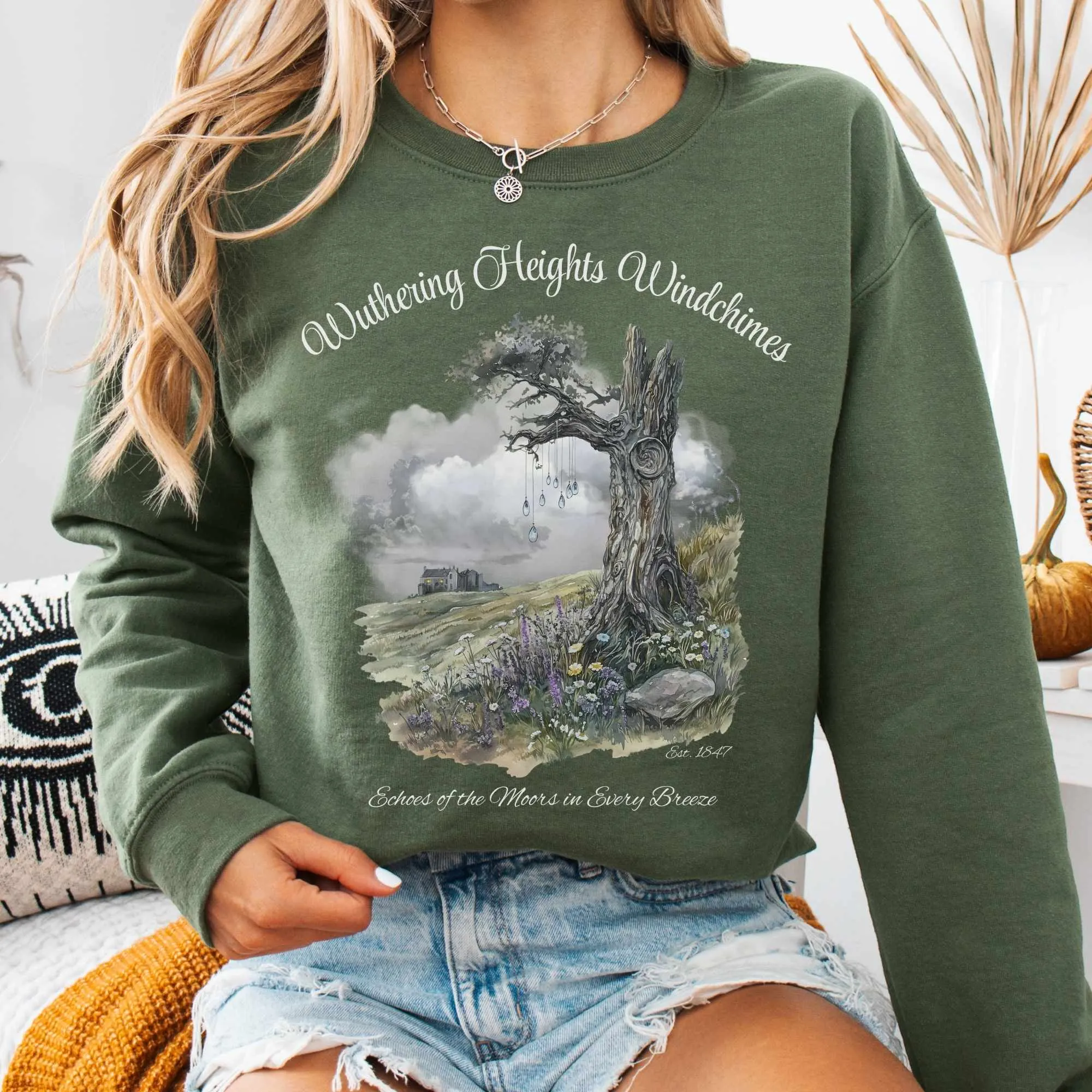 Wuthering Heights Windchimes Brontë Sweatshirt