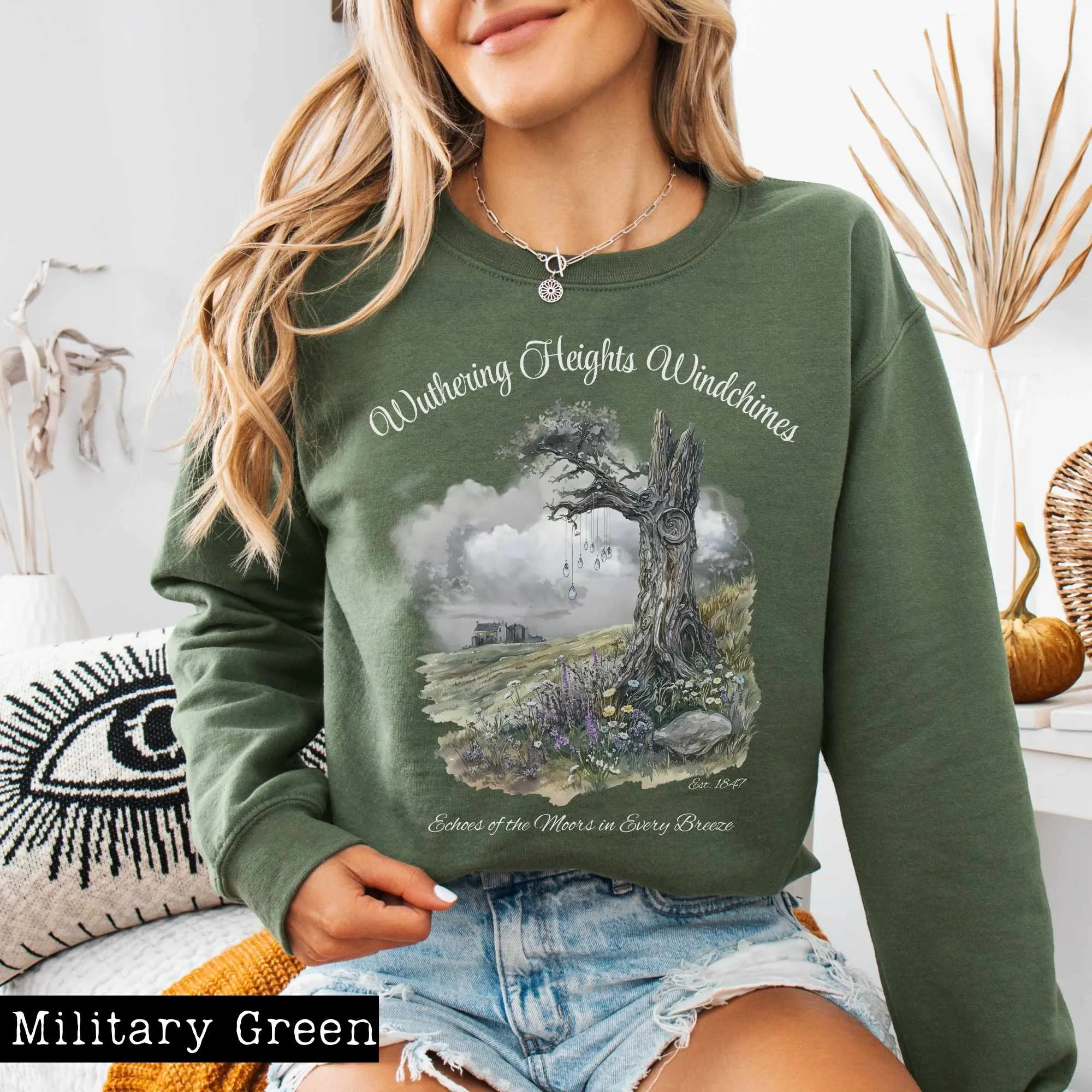 Wuthering Heights Windchimes Brontë Sweatshirt